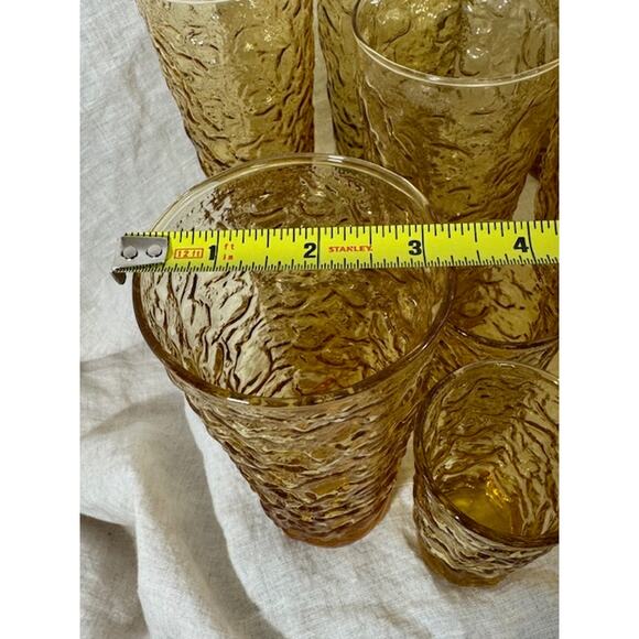 Vintage Anchor Hocking Lido Milano Honey Pitcher and Glass Set - Picture 9 of 9